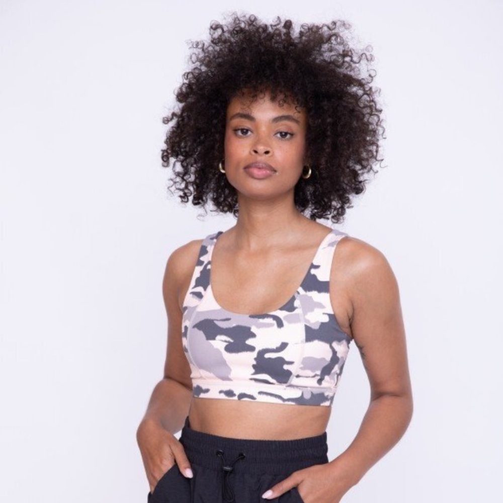 Mono b Pink Camo Sports Bra